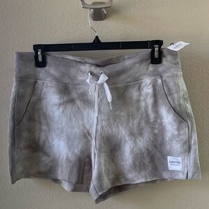 Calvin Klein Gray Tie-Dye Athletic Shorts